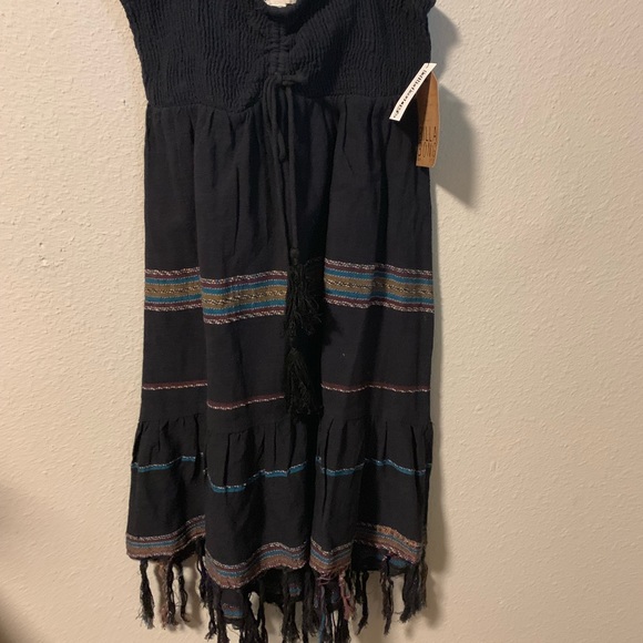 Bill A Bong Spaghetti Strap Dress W/Tassels Medium - Picture 5 of 5
